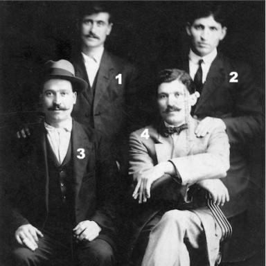 Antonio Frasca and Friends circa 1913, Toluca, Illinois.