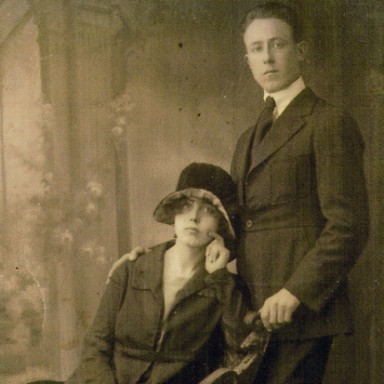 Oreste Maurizio Cicciarelli (1894-1961) and wife Maria Tozzi, circa 1915.