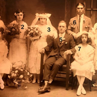 Wedding of Teresa Frasca to Salvatore Randazzo, 1922, Springfield, Illinois.