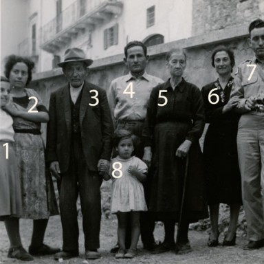 Family Visit. August 1951, Calascio.