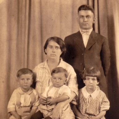 Unknown family of five, circa 1930.