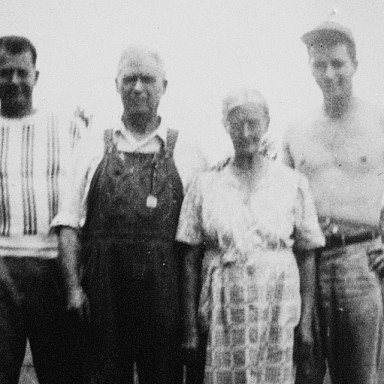 Immigrants and their family, circa mid-1950s